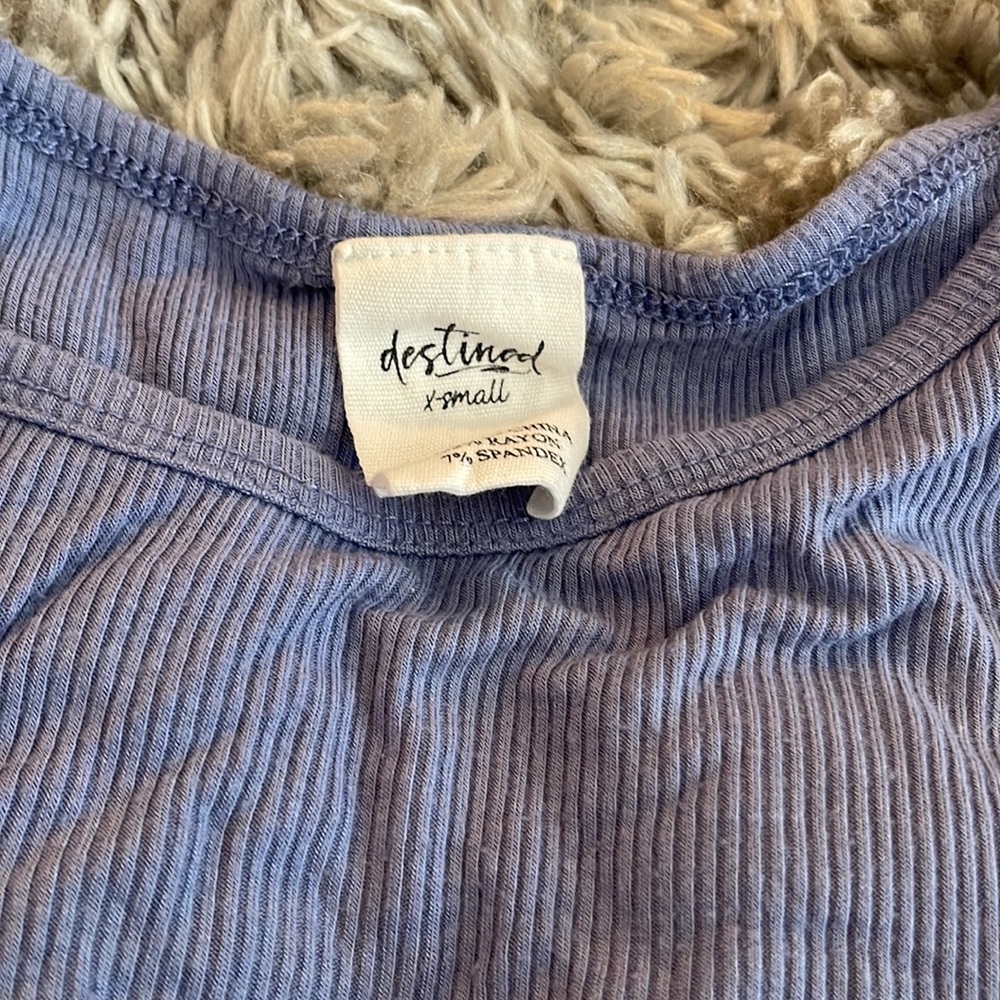 Destined Ribbed Baby Tee - Picture 3 of 3
